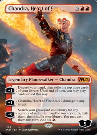 Chandra, Heart of Fire (Borderless) [Core Set 2021] | Cracking-Singles