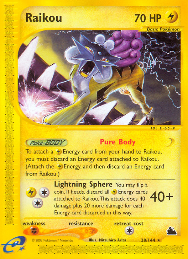 Raikou (28/144) [Skyridge] | Cracking-Singles