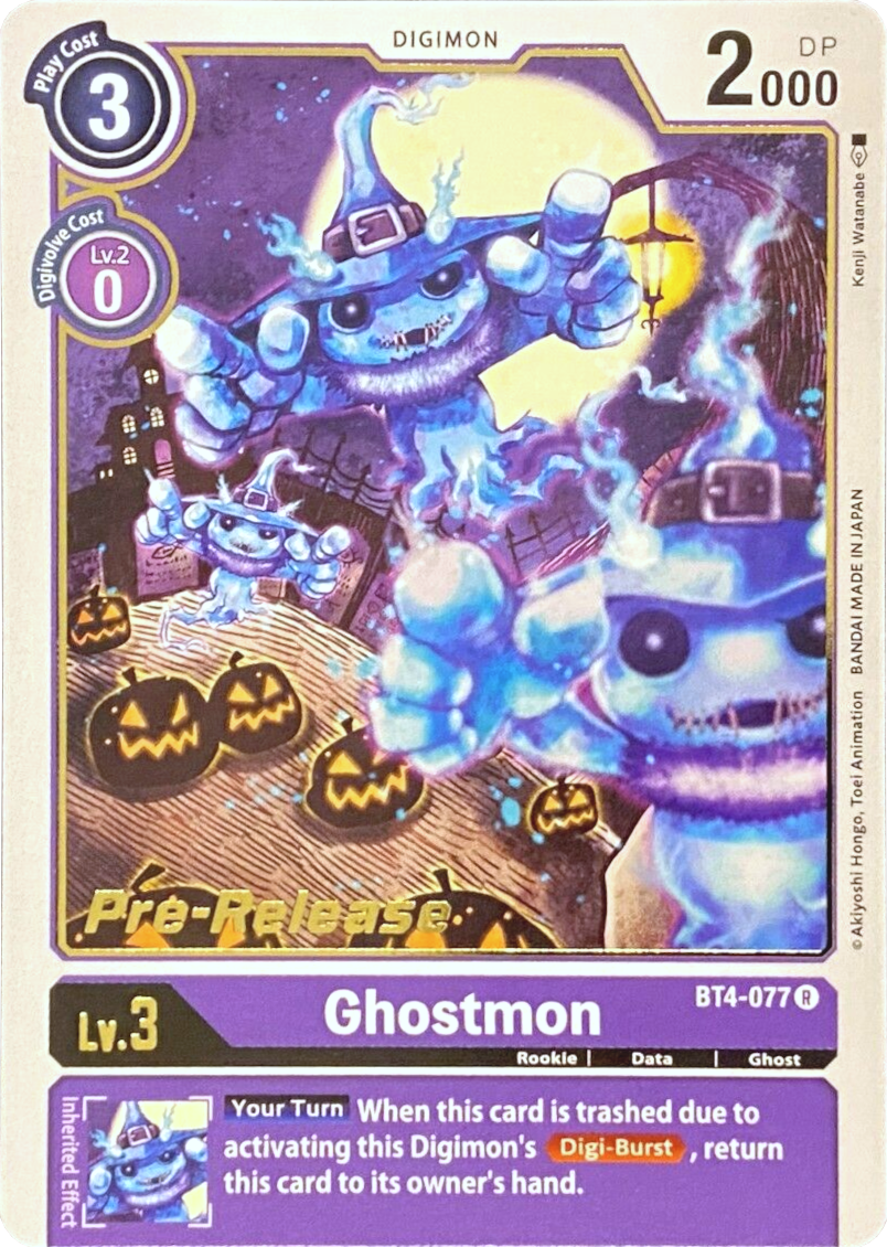 Ghostmon [BT4-077] [Great Legend Pre-Release Promos] | Cracking-Singles