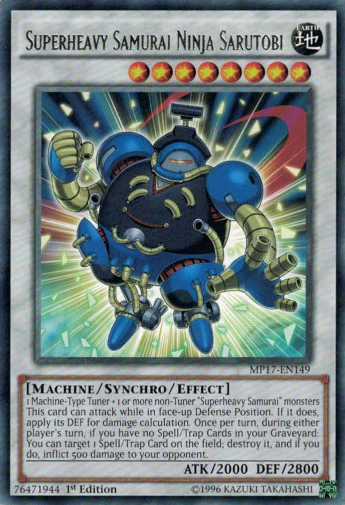 Superheavy Samurai Ninja Sarutobi [MP17-EN149] Rare | Cracking-Singles