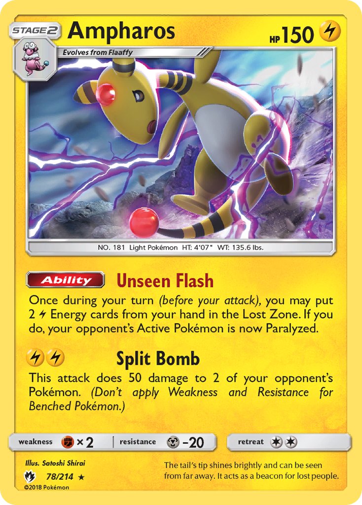 Ampharos (78/214) (Theme Deck Exclusive) [Sun & Moon: Lost Thunder] | Cracking-Singles