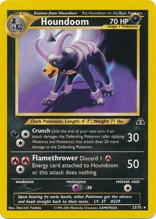 Houndoom (23/75) [Neo Discovery Unlimited] | Cracking-Singles