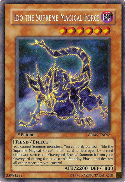 Ido the Supreme Magical Force [CRMS-EN096] Secret Rare | Cracking-Singles