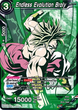 Endless Evolution Broly (Alternate Art) [P-033] | Cracking-Singles