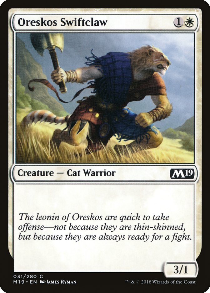 Oreskos Swiftclaw [Core Set 2019] | Cracking-Singles