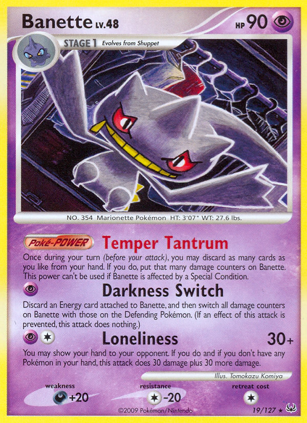 Banette (19/127) [Platinum: Base Set] | Cracking-Singles