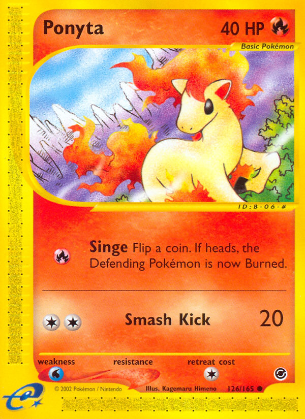 Ponyta (126/165) [Expedition: Base Set] | Cracking-Singles