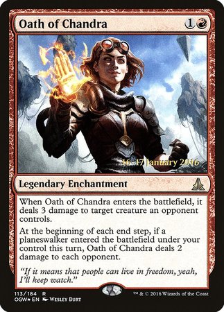 Oath of Chandra [Oath of the Gatewatch Promos] | Cracking-Singles