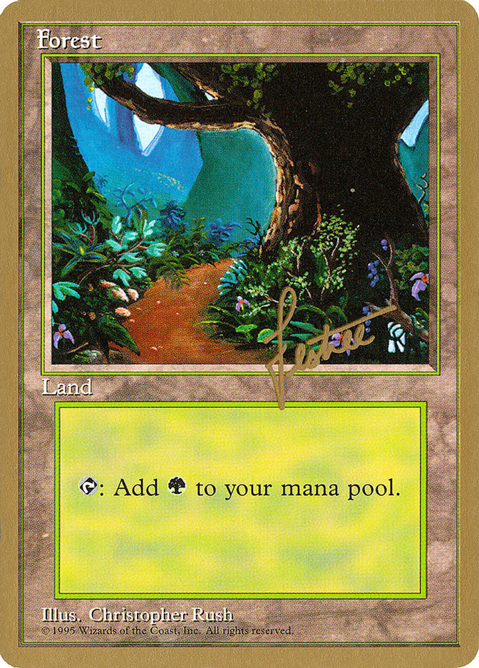 Forest (bl376) (Bertrand Lestree) [Pro Tour Collector Set] | Cracking-Singles