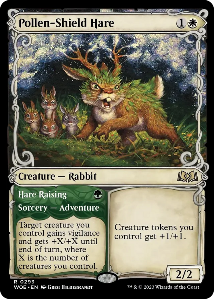 Pollen-Shield Hare // Hare Raising (Showcase) [Wilds of Eldraine] | Cracking-Singles