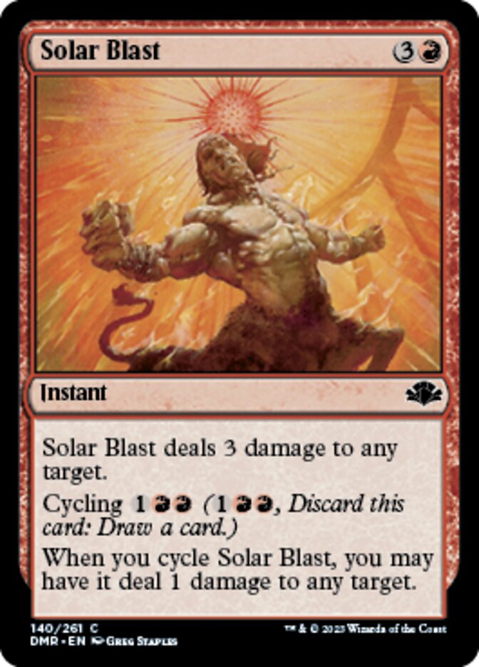 Solar Blast [Dominaria Remastered] | Cracking-Singles