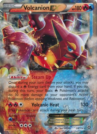 Volcanion EX (26/114) (Jumbo Card) [XY: Steam Siege] | Cracking-Singles