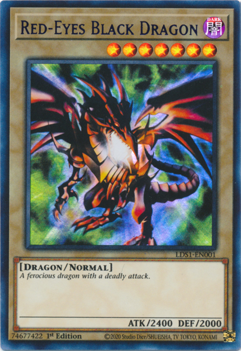 Red-Eyes Black Dragon (Blue) [LDS1-EN001] Ultra Rare | Cracking-Singles