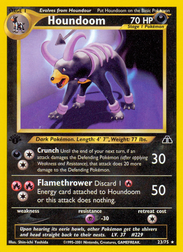 Houndoom (23/75) [Neo Discovery 1st Edition] | Cracking-Singles