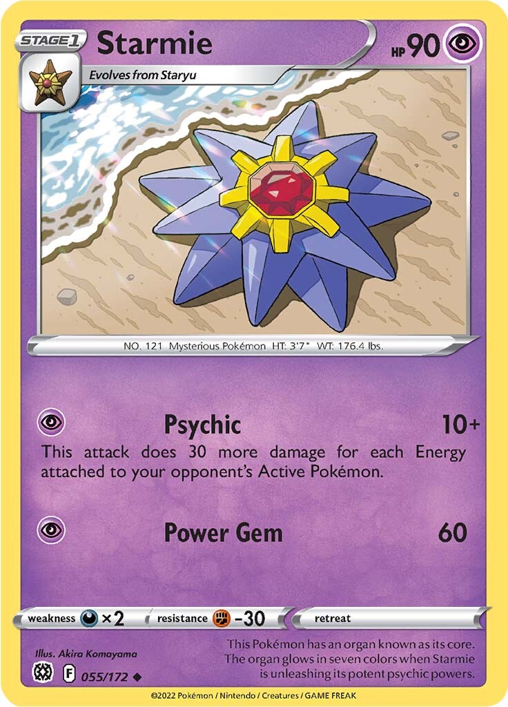 Starmie (055/172) [Sword & Shield: Brilliant Stars] | Cracking-Singles