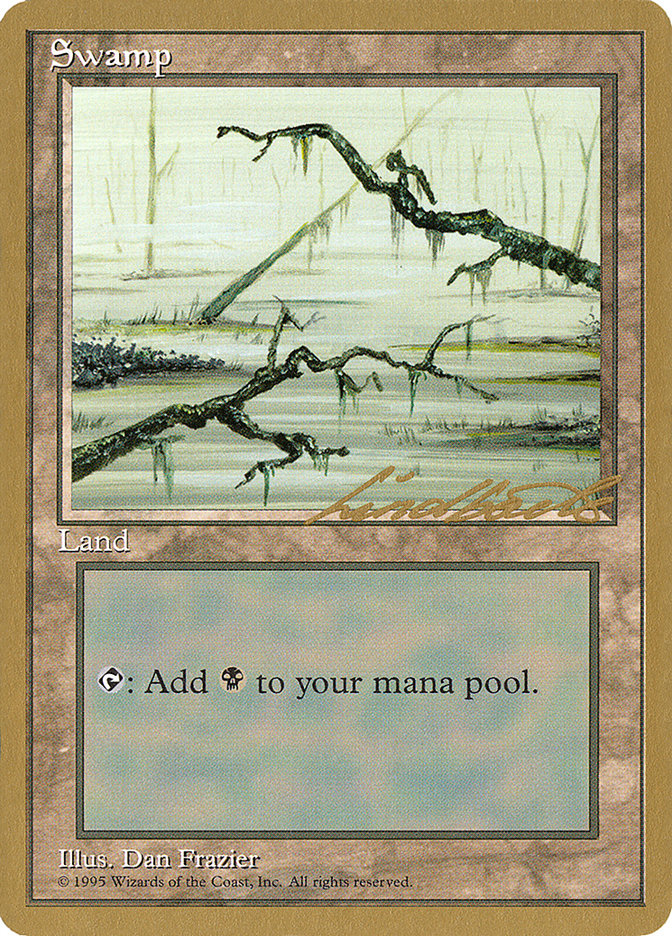 Swamp (ll371) (Leon Lindback) [Pro Tour Collector Set] | Cracking-Singles