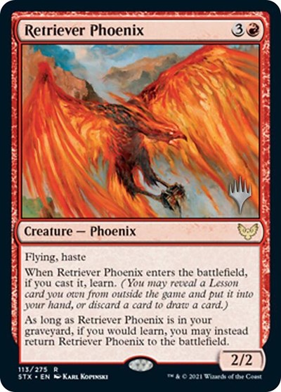 Retriever Phoenix (Promo Pack) [Strixhaven: School of Mages Promos] | Cracking-Singles