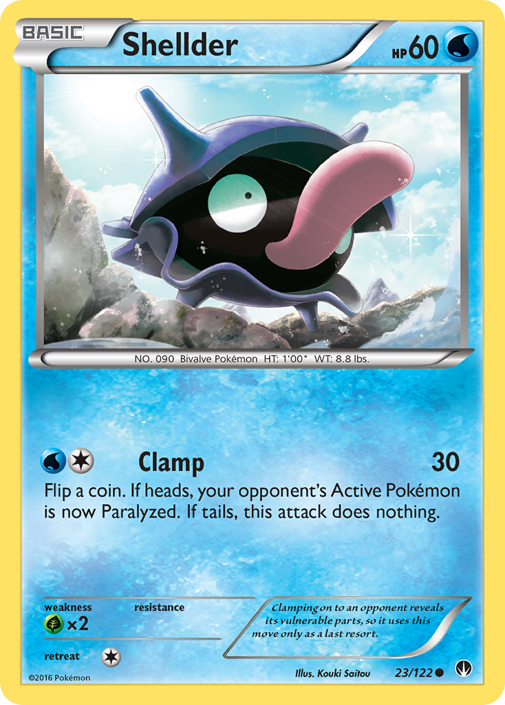 Shellder (23/122) [XY: BREAKpoint] | Cracking-Singles