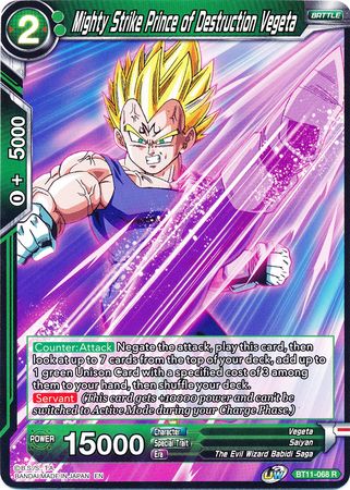 Mighty Strike Prince of Destruction Vegeta [BT11-068] | Cracking-Singles