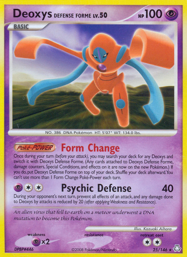 Deoxys Defense Forme (25/146) [Diamond & Pearl: Legends Awakened] | Cracking-Singles