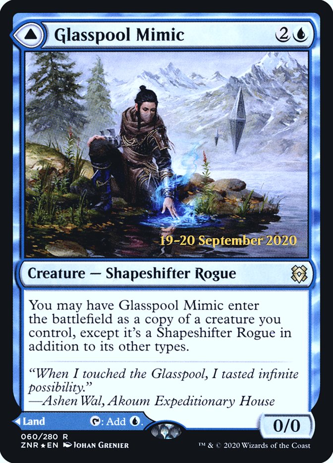 Glasspool Mimic // Glasspool Shore  [Zendikar Rising Prerelease Promos] | Cracking-Singles