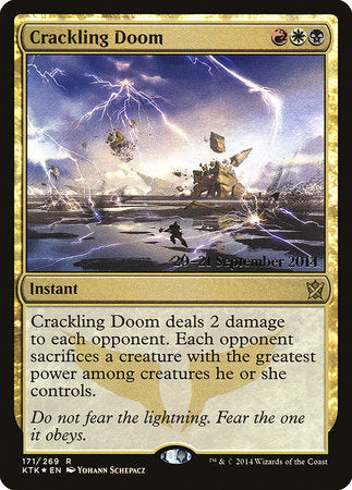 Crackling Doom [Khans of Tarkir Promos] | Cracking-Singles