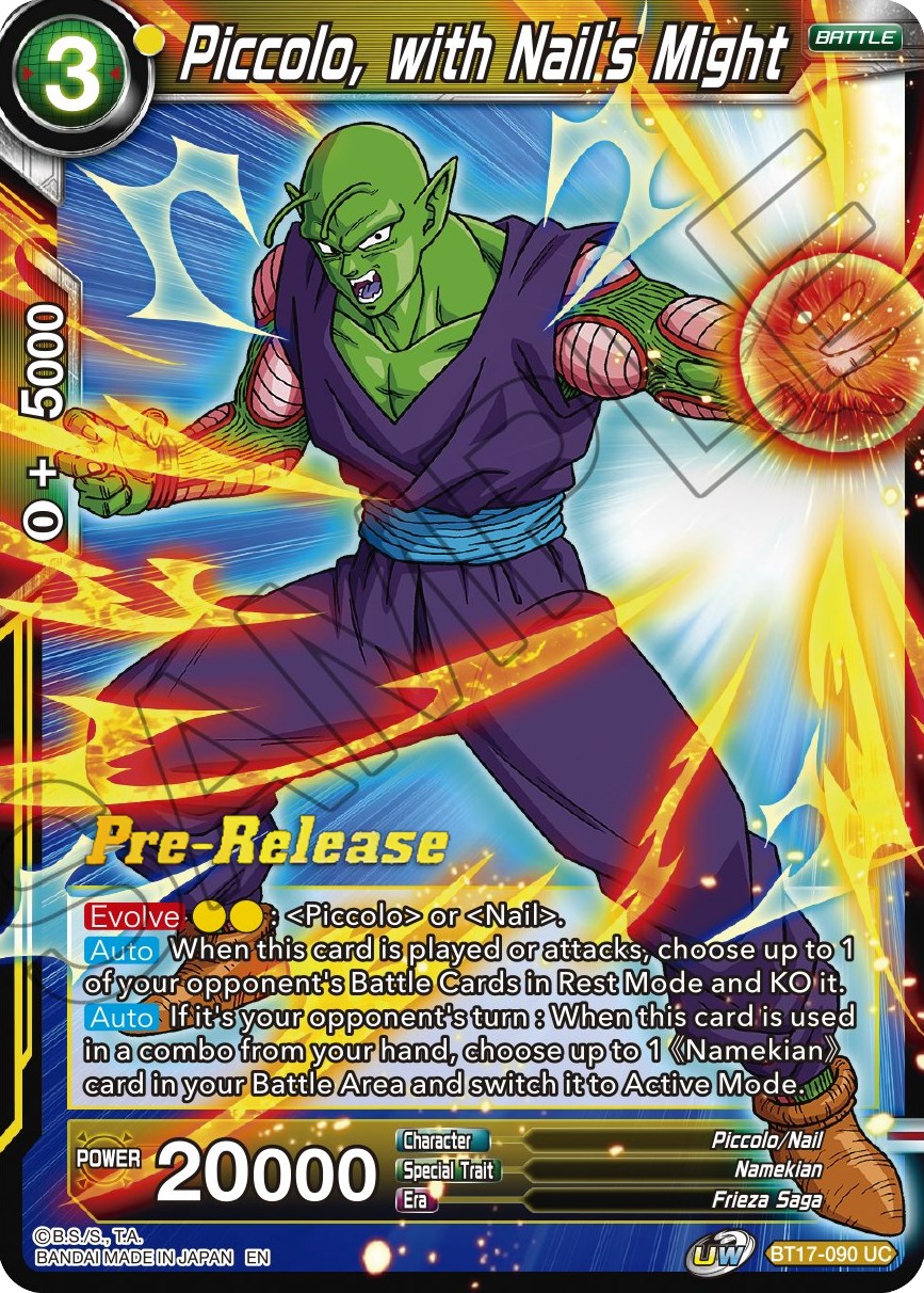 Piccolo, with Nail's Might (BT17-090) [Ultimate Squad Prerelease Promos] | Cracking-Singles