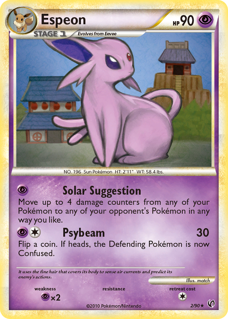 Espeon (2/90) [HeartGold & SoulSilver: Undaunted] | Cracking-Singles