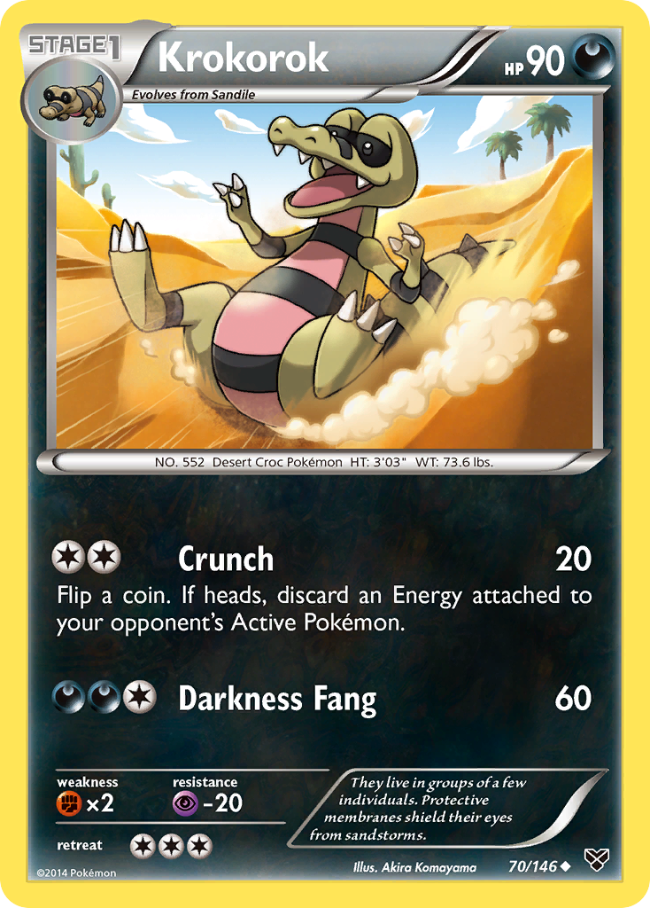 Krokorok (70/146) [XY: Base Set] | Cracking-Singles