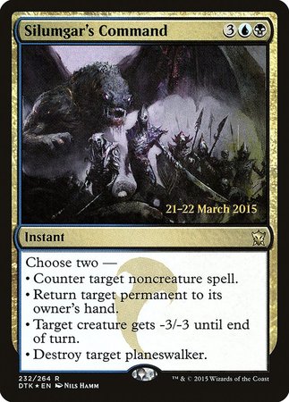 Silumgar's Command [Dragons of Tarkir Promos] | Cracking-Singles