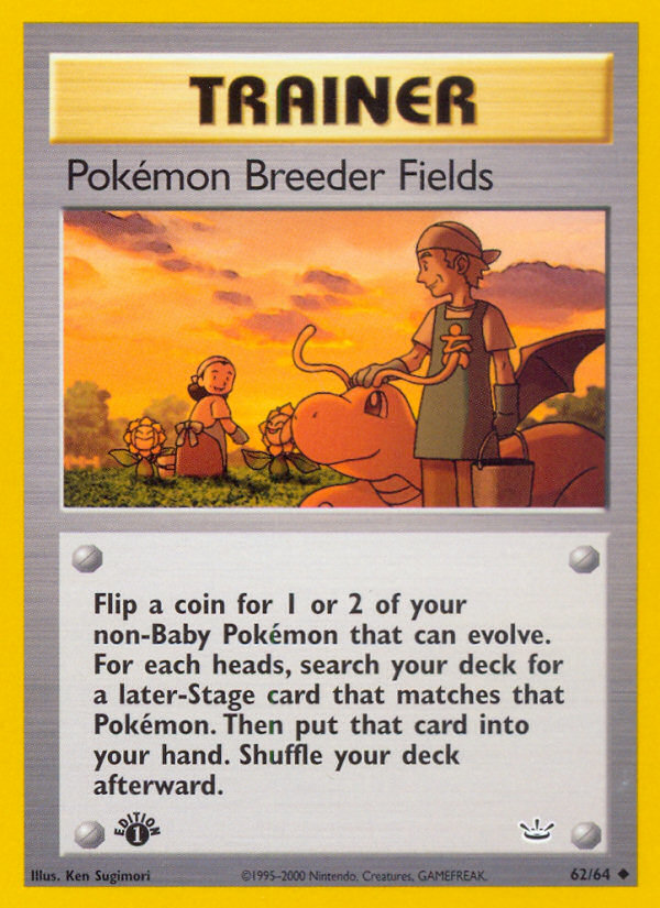 Pokemon Breeder Fields (62/64) [Neo Revelation 1st Edition] | Cracking-Singles