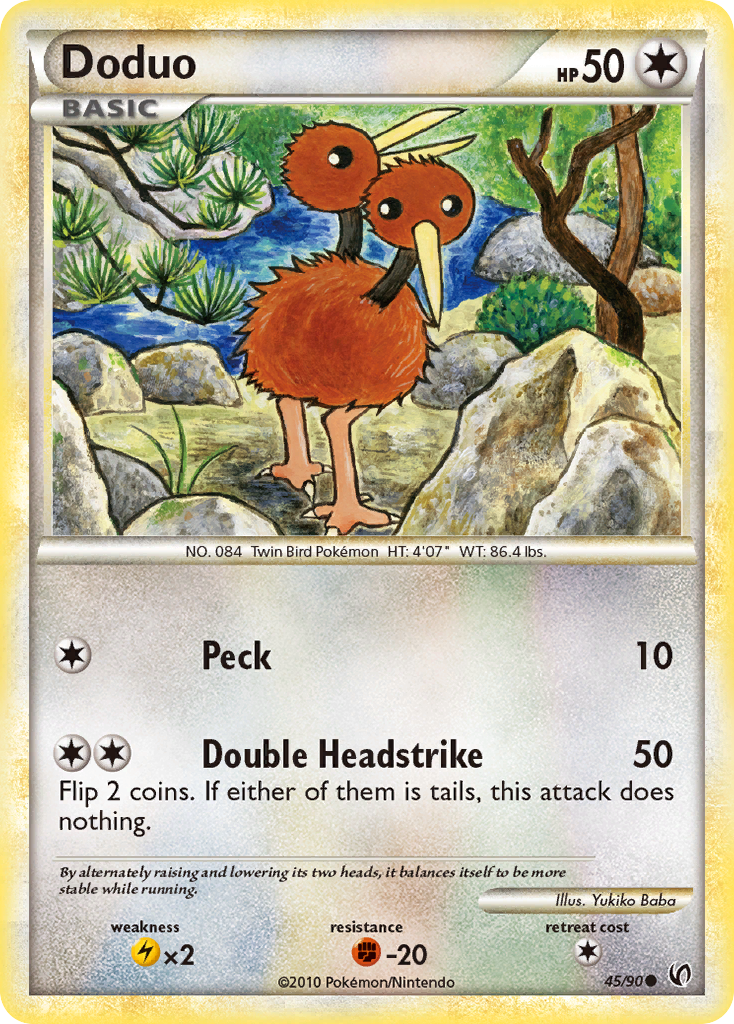 Doduo (45/90) [HeartGold & SoulSilver: Undaunted] | Cracking-Singles