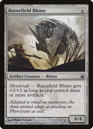 Razorfield Rhino [Mirrodin Besieged] | Cracking-Singles