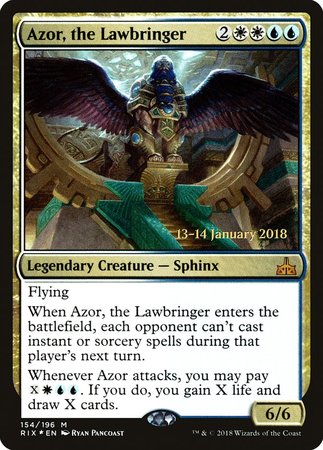 Azor, the Lawbringer [Rivals of Ixalan Promos] | Cracking-Singles