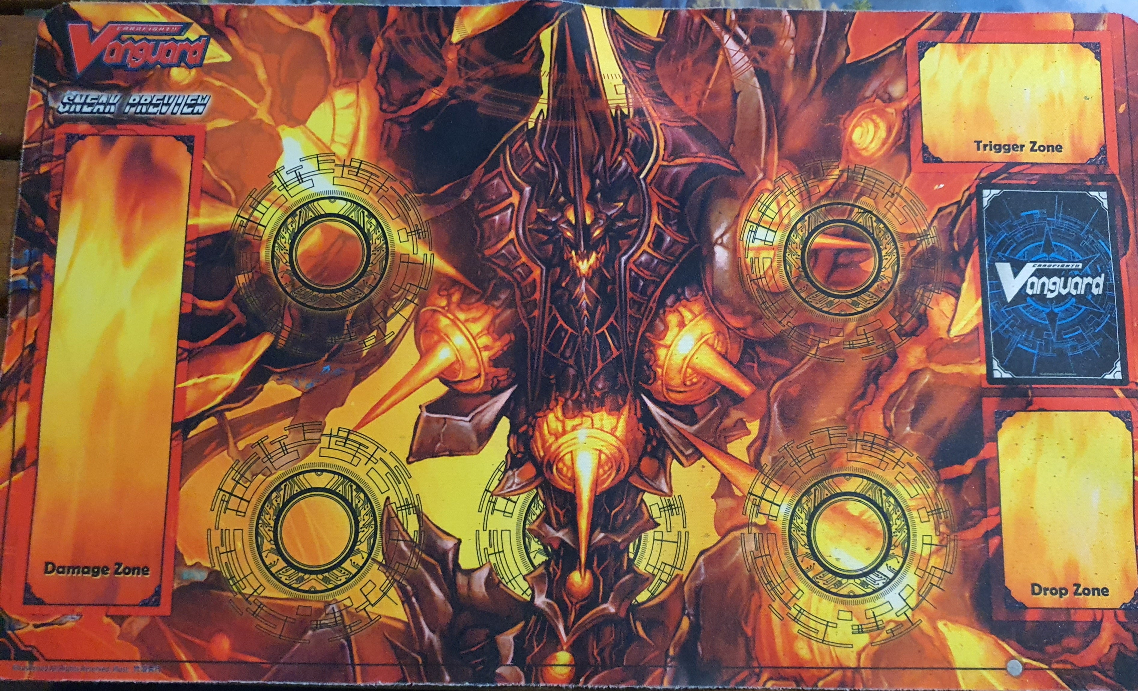 Playmat -  Vanguard TCG - Flame Demon | Cracking-Singles