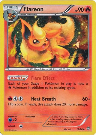 Flareon (13/98) (Cosmos Holo) [XY: Ancient Origins] | Cracking-Singles