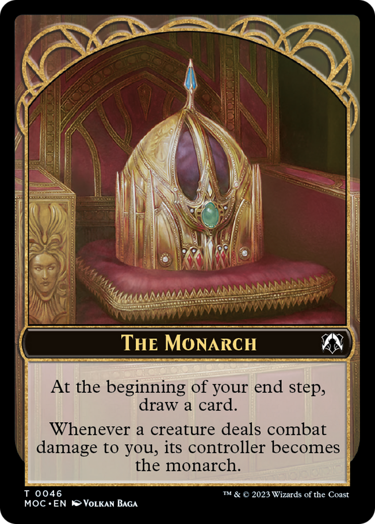 The Monarch // Shapeshifter Double-Sided Token [March of the Machine Commander Tokens] | Cracking-Singles