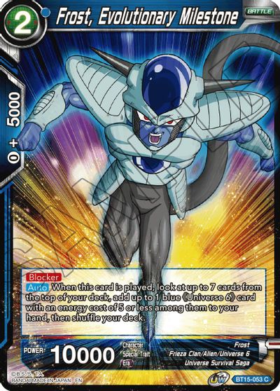 Frost, Evolutionary Milestone [BT15-053] | Cracking-Singles