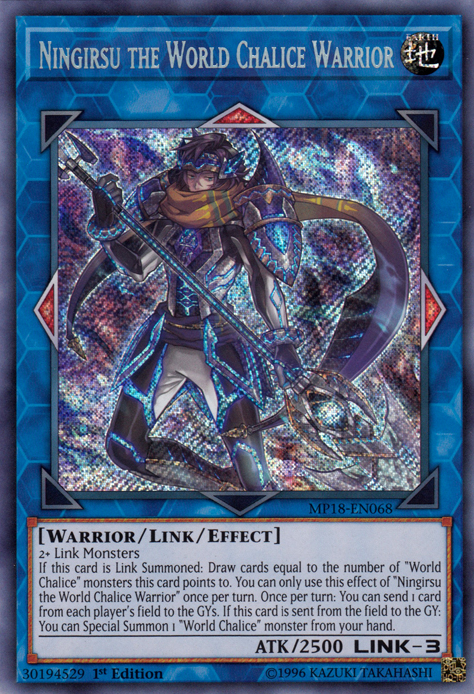 Ningirsu the World Chalice Warrior [MP18-EN068] Secret Rare | Cracking-Singles