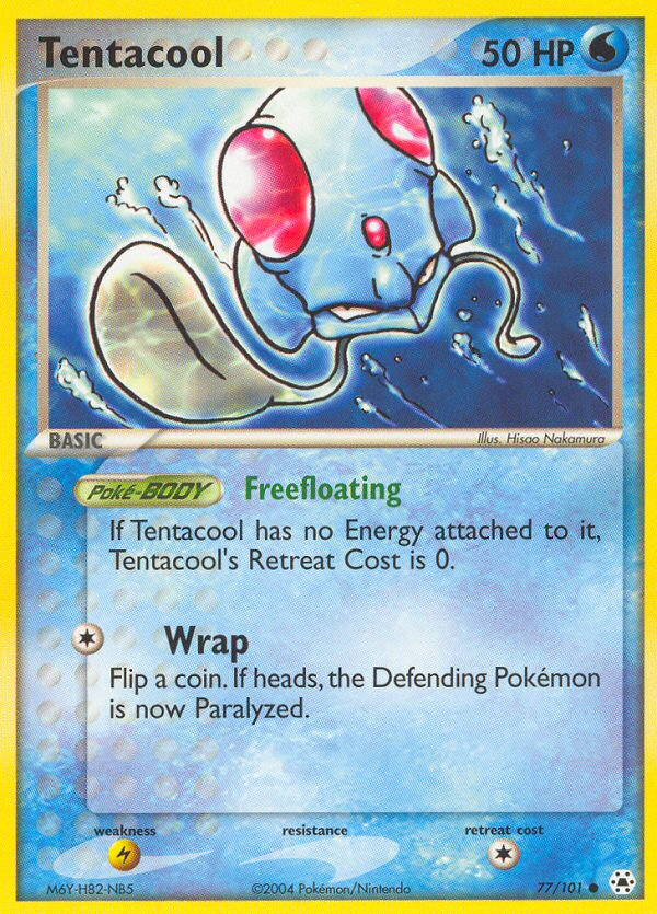 Tentacool (77/101) [EX: Hidden Legends] | Cracking-Singles