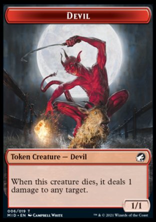 Devil Token [Innistrad: Midnight Hunt Tokens] | Cracking-Singles