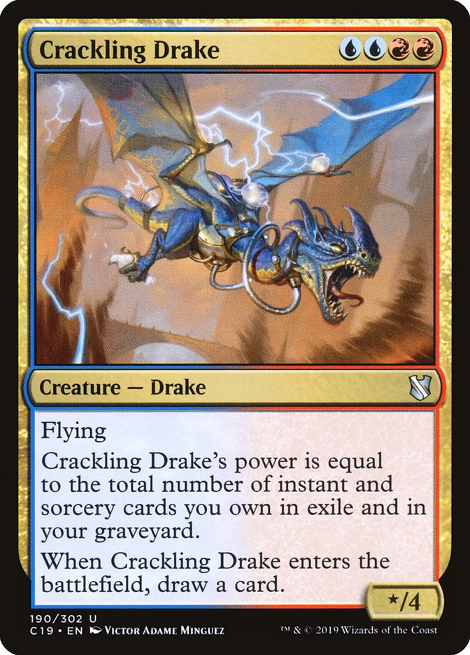 Crackling Drake [Commander 2019] | Cracking-Singles