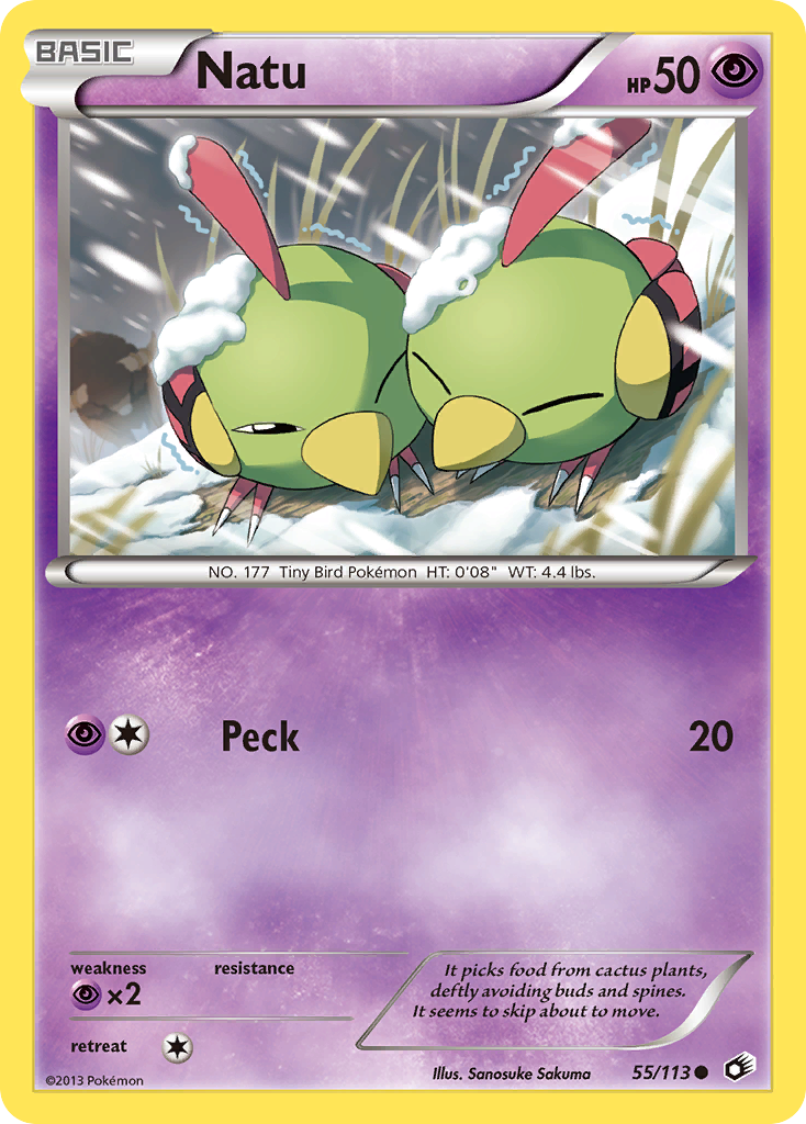 Natu (55/113) [Black & White: Legendary Treasures] | Cracking-Singles