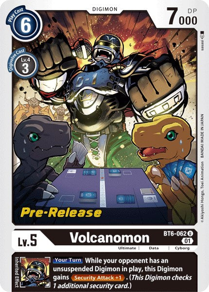 Volcanomon [BT6-062] [Double Diamond Pre-Release Cards] | Cracking-Singles