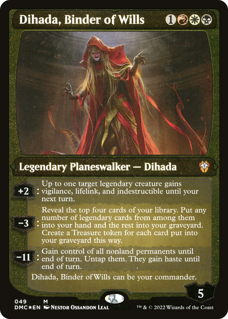 Dihada, Binder of Wills (Showcase Display Commander) [Dominaria United Commander] | Cracking-Singles