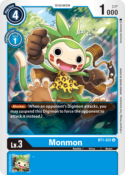 Monmon [BT1-031] [Release Special Booster Ver.1.0] | Cracking-Singles