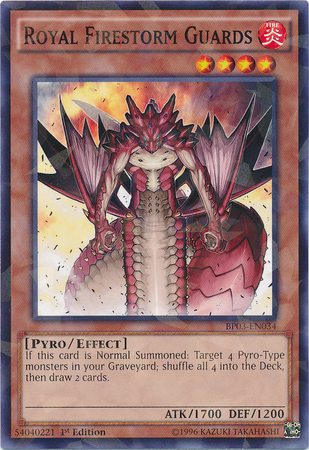 Royal Firestorm Guards [BP03-EN034] Shatterfoil Rare | Cracking-Singles