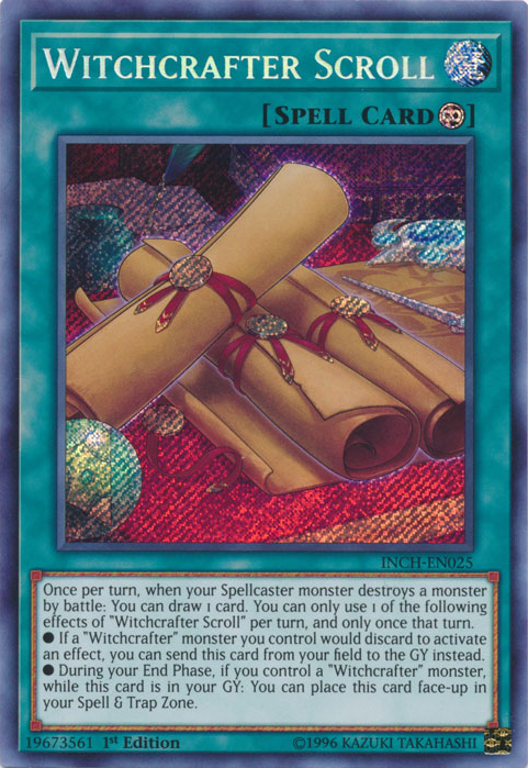 Witchcrafter Scroll [INCH-EN025] Secret Rare | Cracking-Singles