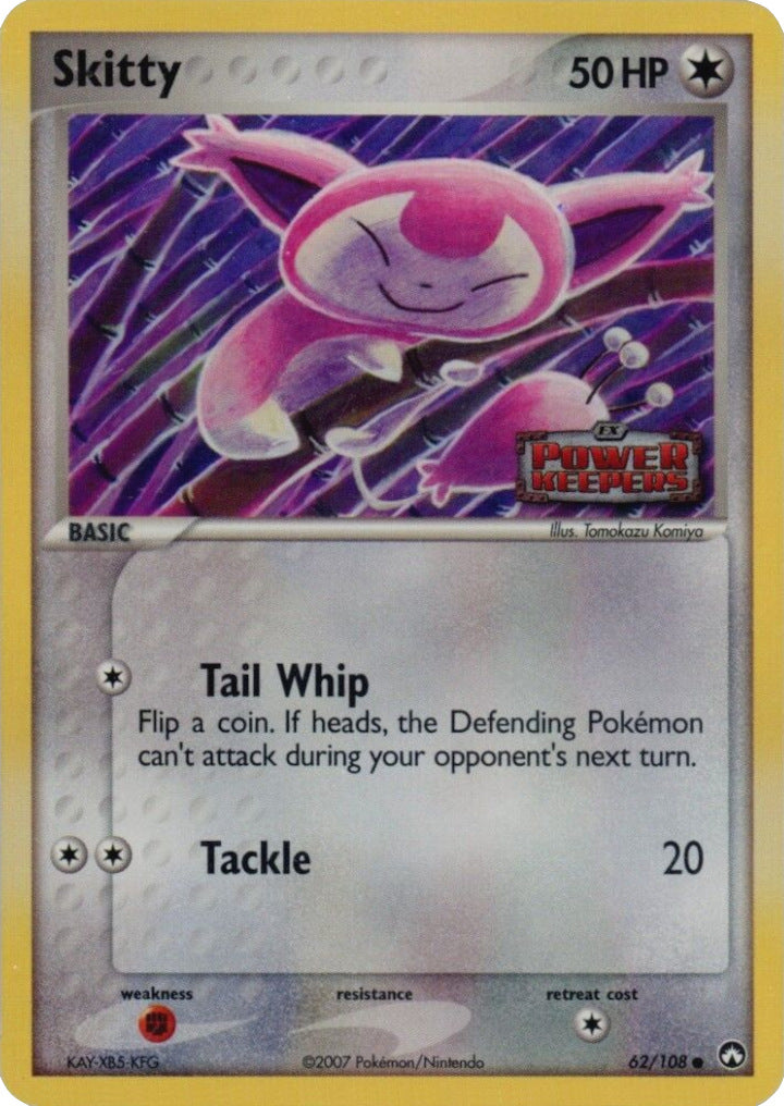 Skitty (62/108) (Stamped) [EX: Power Keepers] | Cracking-Singles