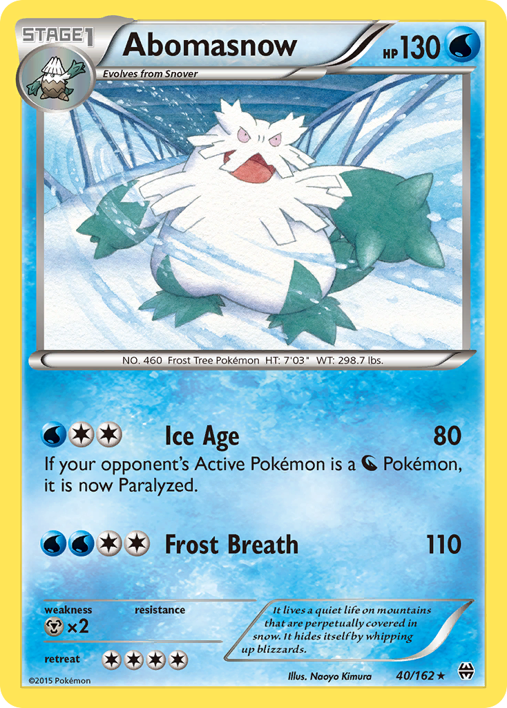 Abomasnow (40/162) [XY: BREAKthrough] | Cracking-Singles